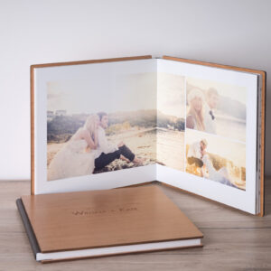 Album couverture bois de cerisier 30*30 cm