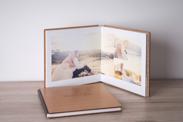 Album couverture bois de cerisier 23*23 cm